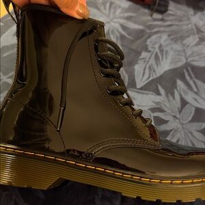 Dr. Martens Black Leather Lace-Up Boots